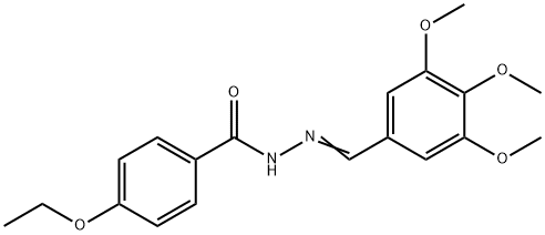 4-ethoxy-N'-(3,4,5-trimethoxybenzylidene)benzohydrazide Structure