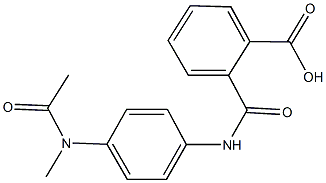 2-({4-[acetyl(methyl)amino]anilino}carbonyl)benzoic acid Structure
