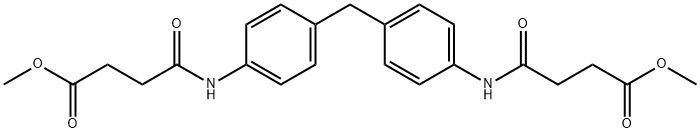 methyl 4-(4-{4-[(4-methoxy-4-oxobutanoyl)amino]benzyl}anilino)-4-oxobutanoate Structure