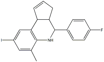 4-(4-fluorophenyl)-8-iodo-6-methyl-3a,4,5,9b-tetrahydro-3H-cyclopenta[c]quinoline|