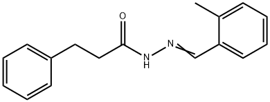 N'-(2-methylbenzylidene)-3-phenylpropanohydrazide Structure