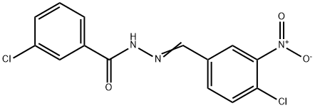 3-chloro-N'-{4-chloro-3-nitrobenzylidene}benzohydrazide,303758-37-4,结构式