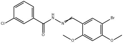 N'-(5-bromo-2,4-dimethoxybenzylidene)-3-chlorobenzohydrazide|