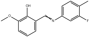 2-{[(3-fluoro-4-methylphenyl)imino]methyl}-6-methoxyphenol Structure