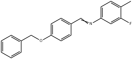 N-[4-(benzyloxy)benzylidene]-3-fluoro-4-methylaniline Structure