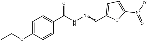 4-ethoxy-N'-({5-nitro-2-furyl}methylene)benzohydrazide Structure