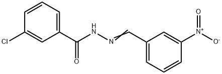3-chloro-N'-{3-nitrobenzylidene}benzohydrazide,303760-07-8,结构式