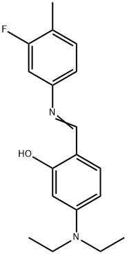 5-(diethylamino)-2-{[(3-fluoro-4-methylphenyl)imino]methyl}phenol Structure