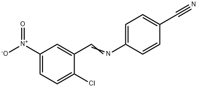 4-({2-chloro-5-nitrobenzylidene}amino)benzonitrile,303760-62-5,结构式