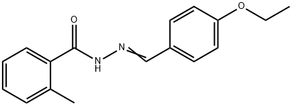 N'-(4-ethoxybenzylidene)-2-methylbenzohydrazide Structure