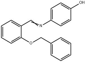 4-{[2-(benzyloxy)benzylidene]amino}phenol Structure