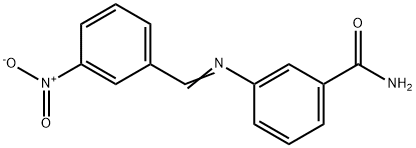 3-({3-nitrobenzylidene}amino)benzamide,303761-20-8,结构式