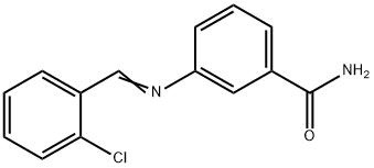 3-[(2-chlorobenzylidene)amino]benzamide,303761-33-3,结构式