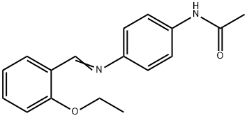 N-{4-[(2-ethoxybenzylidene)amino]phenyl}acetamide Structure