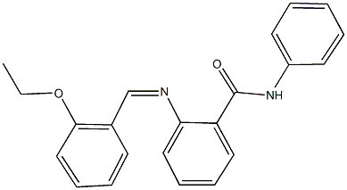 2-[(2-ethoxybenzylidene)amino]-N-phenylbenzamide Struktur
