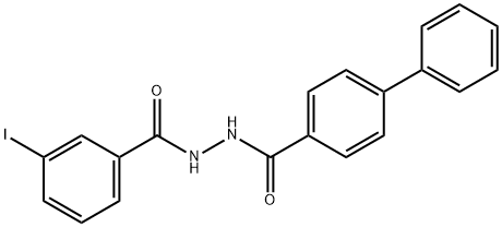 N'-(3-iodobenzoyl)[1,1'-biphenyl]-4-carbohydrazide,303768-65-2,结构式