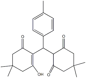 2-[(2-hydroxy-4,4-dimethyl-6-oxo-1-cyclohexen-1-yl)(4-methylphenyl)methyl]-5,5-dimethyl-1,3-cyclohexanedione|