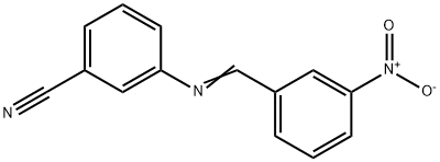 3-({3-nitrobenzylidene}amino)benzonitrile,303769-33-7,结构式