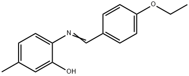 2-[(4-ethoxybenzylidene)amino]-5-methylphenol Structure