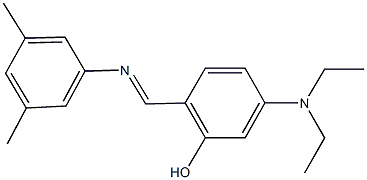 5-(diethylamino)-2-{[(3,5-dimethylphenyl)imino]methyl}phenol Structure