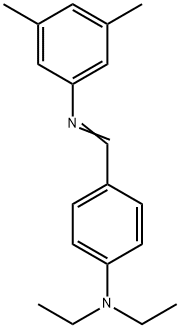 N-[4-(diethylamino)benzylidene]-3,5-dimethylaniline Struktur