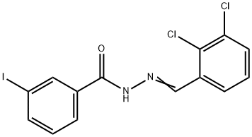 N'-(2,3-dichlorobenzylidene)-3-iodobenzohydrazide Struktur