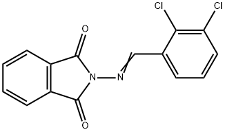 2-[(2,3-dichlorobenzylidene)amino]-1H-isoindole-1,3(2H)-dione 结构式