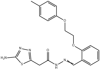 303782-08-3 2-(5-amino-1,3,4-thiadiazol-2-yl)-N'-{2-[2-(4-methylphenoxy)ethoxy]benzylidene}acetohydrazide