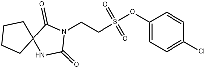 4-chlorophenyl 2-(2,4-dioxo-1,3-diazaspiro[4.4]non-3-yl)ethanesulfonate,303793-13-7,结构式