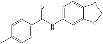 N-(1,3-benzodioxol-5-yl)-4-methylbenzamide Structure