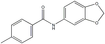 N-(1,3-benzodioxol-5-yl)-4-methylbenzamide,303793-16-0,结构式