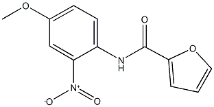 N-[2-nitro-4-(methyloxy)phenyl]furan-2-carboxamide 结构式