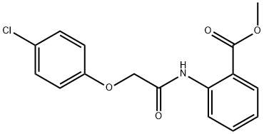 methyl 2-{[(4-chlorophenoxy)acetyl]amino}benzoate Struktur