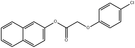 2-naphthyl (4-chlorophenoxy)acetate Struktur