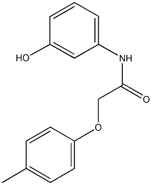 N-(3-hydroxyphenyl)-2-(4-methylphenoxy)acetamide Structure