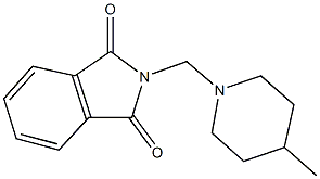 2-[(4-methyl-1-piperidinyl)methyl]-1H-isoindole-1,3(2H)-dione Struktur
