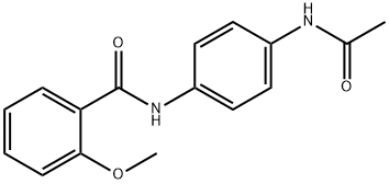 N-[4-(acetylamino)phenyl]-2-methoxybenzamide Struktur