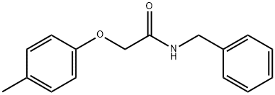 N-benzyl-2-(4-methylphenoxy)acetamide Struktur