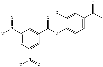 4-acetyl-2-methoxyphenyl 3,5-bisnitrobenzoate Structure