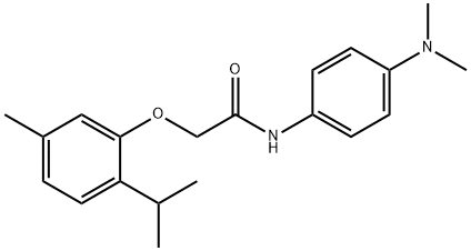 303972-24-9 N-[4-(dimethylamino)phenyl]-2-(2-isopropyl-5-methylphenoxy)acetamide