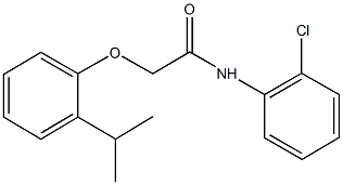 N-(2-chlorophenyl)-2-(2-isopropylphenoxy)acetamide Structure