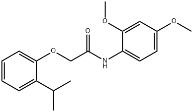 N-(2,4-dimethoxyphenyl)-2-(2-isopropylphenoxy)acetamide Structure