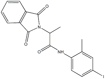 2-(1,3-dioxo-1,3-dihydro-2H-isoindol-2-yl)-N-(4-iodo-2-methylphenyl)propanamide Structure