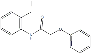 N-(2-ethyl-6-methylphenyl)-2-phenoxyacetamide 结构式