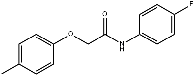 N-(4-fluorophenyl)-2-(4-methylphenoxy)acetamide Struktur