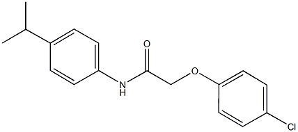2-(4-chlorophenoxy)-N-(4-isopropylphenyl)acetamide 化学構造式
