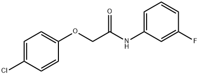 2-(4-chlorophenoxy)-N-(3-fluorophenyl)acetamide,303989-38-0,结构式