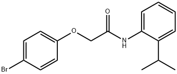 2-(4-bromophenoxy)-N-(2-isopropylphenyl)acetamide Structure