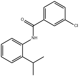 3-chloro-N-(2-isopropylphenyl)benzamide,303990-13-8,结构式