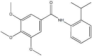 N-(2-isopropylphenyl)-3,4,5-trimethoxybenzamide Structure